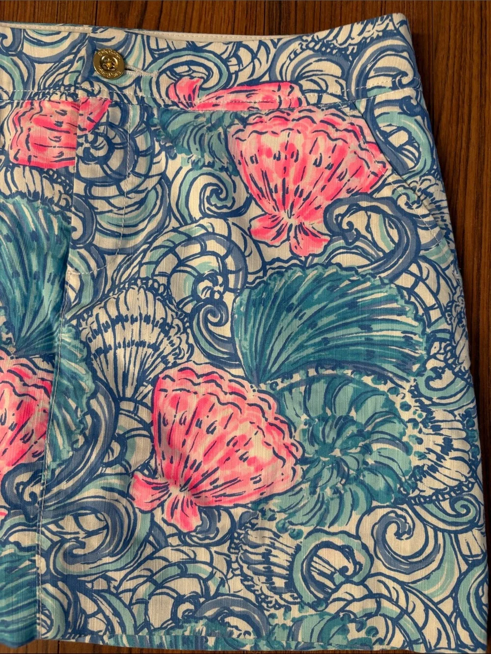 Lilly Pulitzer Seashell Print Mini Skort - Pink & Blue